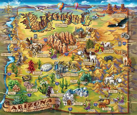 Arizona Fun Map - arizona • mappery