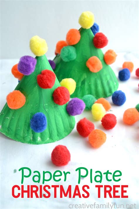 Paper Plate Christmas Tree Kids Craft - Creative Family Fun