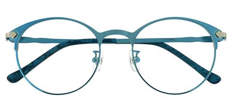 Crest Round Prescription Glasses - Blue | Men's Eyeglasses | Payne Glasses