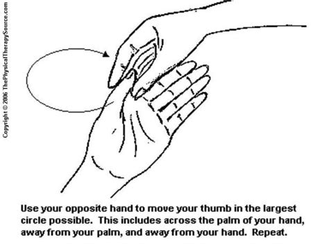 Hand Exercises from ThePhysicalTherapySource.com: Hand - Passive Thumb Rom