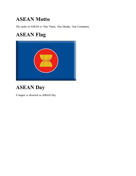 Asean motto