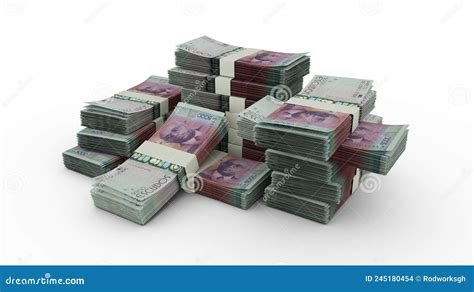 Stack of Cape Verdean Escudo Notes. Bundles of Banknotes Stock Illustration - Illustration of ...