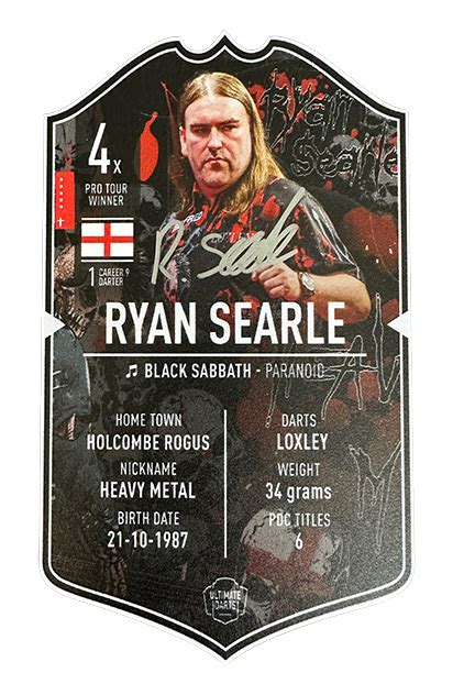 SIGNED Exclusive Ryan Searle Mini Ultimate Darts Card