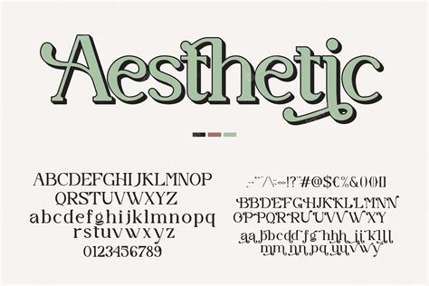 Premium Vector | Aesthetic display font alphabets, with ligature and ...