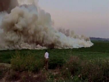 Bengaluru lake of fire: Debris caught fire at Bellandur water body on Thursday – Firstpost