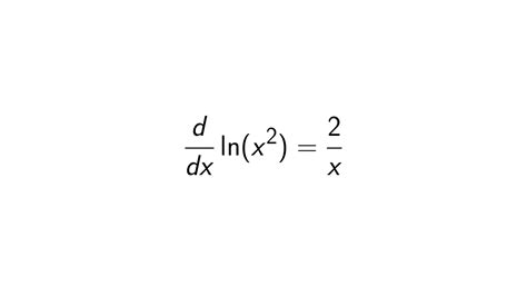 What is the Derivative of ln(x^2)? - [Full Solution]