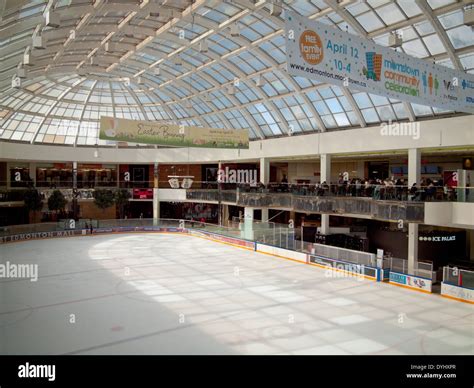 A view of the Ice Palace skating rink at West Edmonton Mall in Stock ...