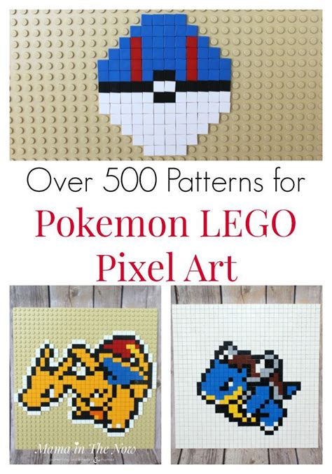 Over 500 fun Pokemon templates and patterns for pixel art. Perfect for ...