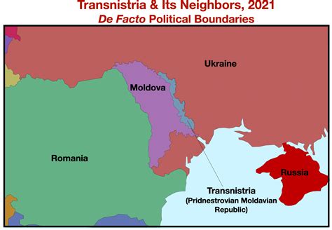 Transnistria de facto borders map - GeoCurrents