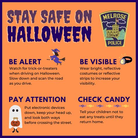 Melrose Police Department Shares Tips for Celebrating Halloween and Trick-or-Treating Safely ...