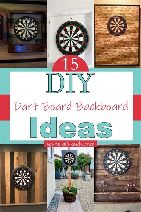 15 DIY Dart Board Backboard Ideas For Home Walls - All Sands