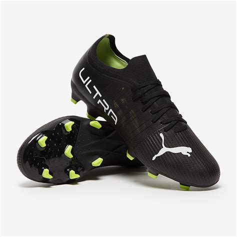 Puma Ultra 3.4 FG/AG - Puma Black/Puma White/Fizzy Light - Mens Soccer Cleats