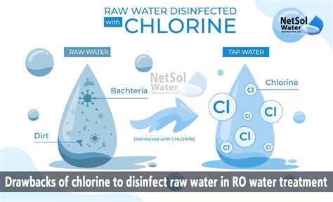 Drawbacks of chlorine to disinfect raw water in RO water treatment