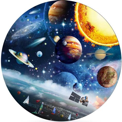 Cerem Jigsaw Art Puzzle Round 1000 Pieces Planets 27" - Walmart.com