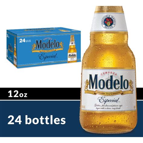 Modelo Especial Beer Mexican Lager, Beer 24 Pack, 12 fl oz Bottles, 4.4 ...