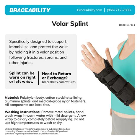 Volar Wrist Splint for Carpal Tunnel and Fracture Pain