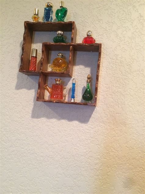 Avon Perfume, Perfume Bottles, Corner Bookcase, Floating Shelves, Home ...