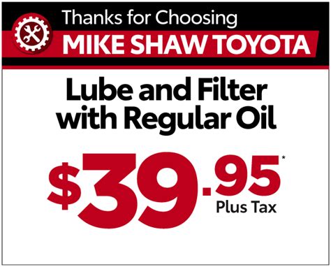 Service Specials 3 | Mike Shaw Toyota