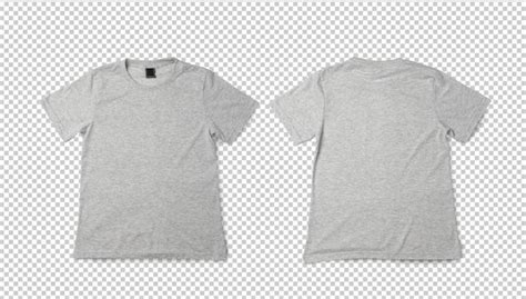 Premium PSD | Gray T shirt mockup Realistic tshirt