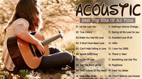 Best Acoustic Love Songs Cover - Greatest Acoustic Guitar Songs Of All ...