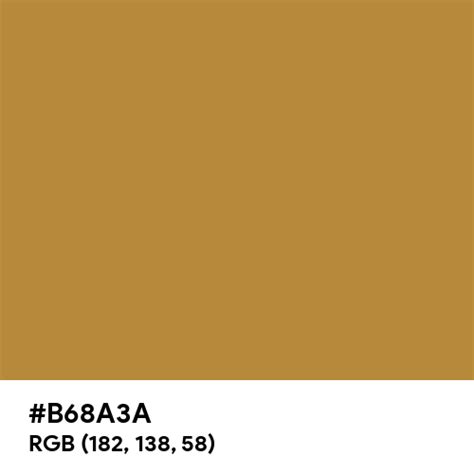 Harvest Gold (Pantone) color hex code is #B68A3A