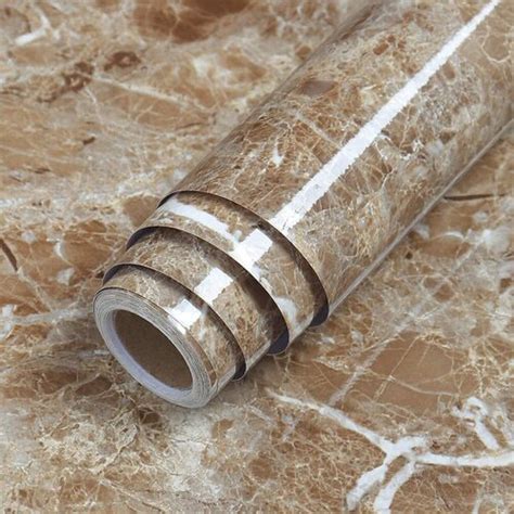 Self Adhesive Light Brown Marble Wallpaper at Best Price in Surat | Ts ...