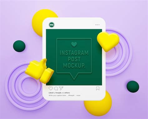 Premium PSD | Instagram post frame mockup