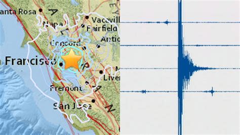 Earthquake in San Francisco, California, measured at 4.0 magnitude ...