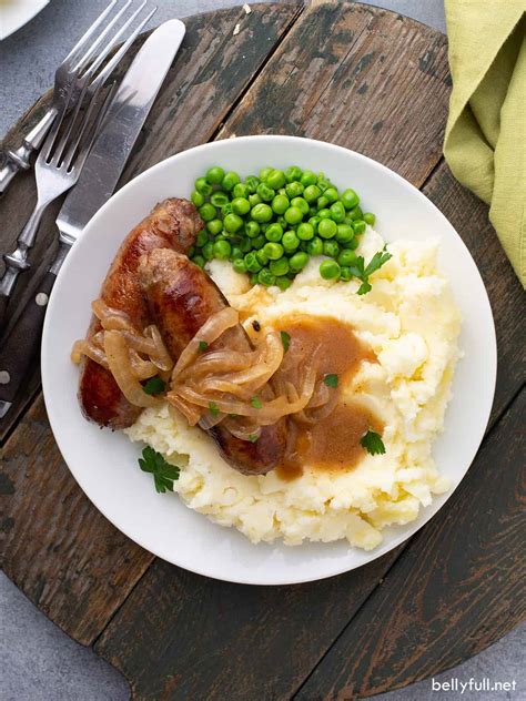 Bangers and Mash Recipe - Belly Full