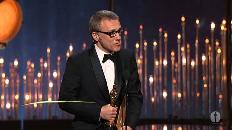 Christoph Waltz winning Best Supporting Actor for "Django Unchained" - YouTube
