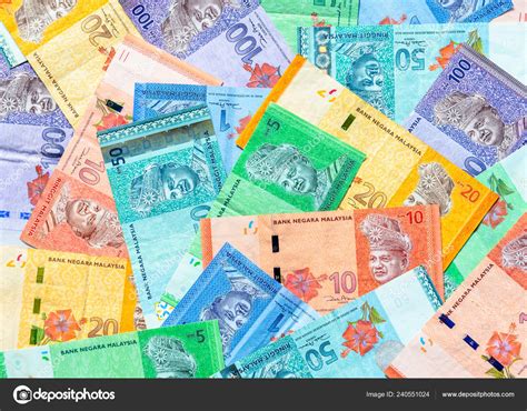 Malaysia Currency Malaysian Ringgit Banknotes Background Paper Money One Five – Stock Editorial ...