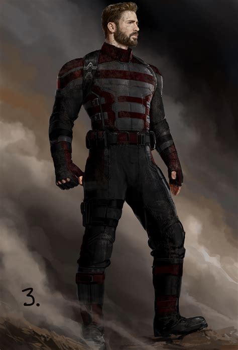 [Infinity War Concept Art] - Another unused Captain America designed by ...