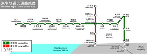 Shenzhen metro map, China