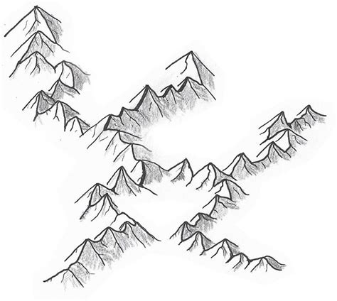 How to draw mountains on a map - an easy step by step guide.