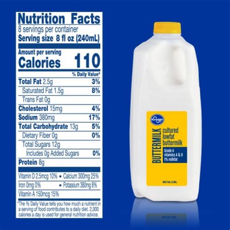 Kroger® Cultured 1% Lowfat Buttermilk Half Gallon, 1/2 gal - King Soopers