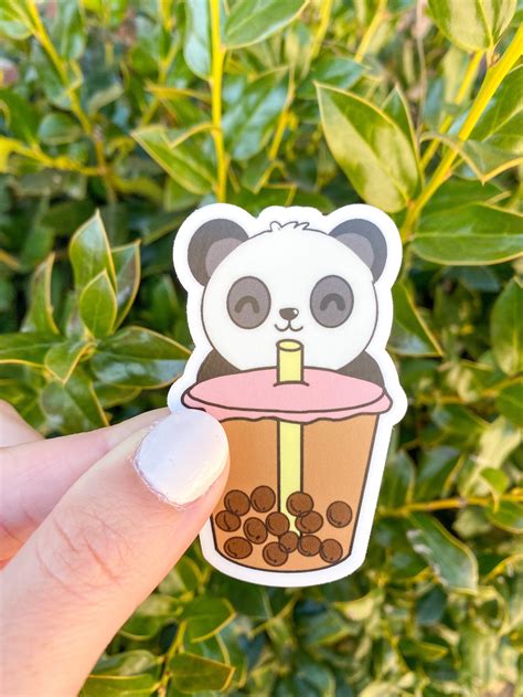 Panda Boba Sticker | Etsy