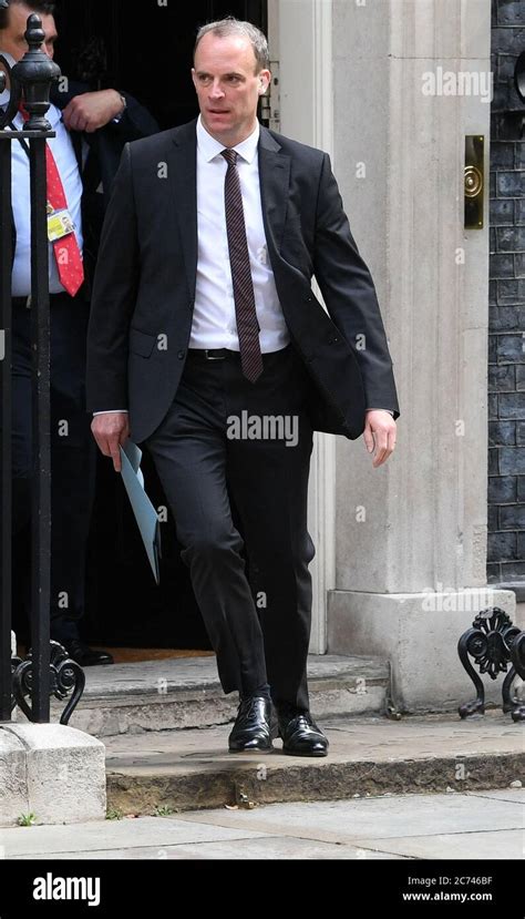 Foreign Secretary Dominic Raab leaving 10 Downing Street, London Stock ...