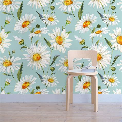 White Daisies Wallpaper