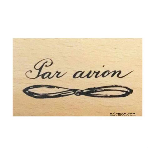 Vintage French 'Par Avion' Airmail Rubber Stamp from micmoc.com at Mic ...