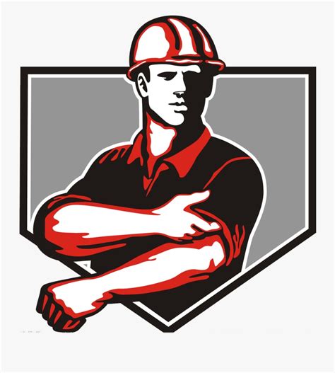 Construction Worker Architectural Engineering Clip - Hard Hat Man Graphic , Free Transparent ...