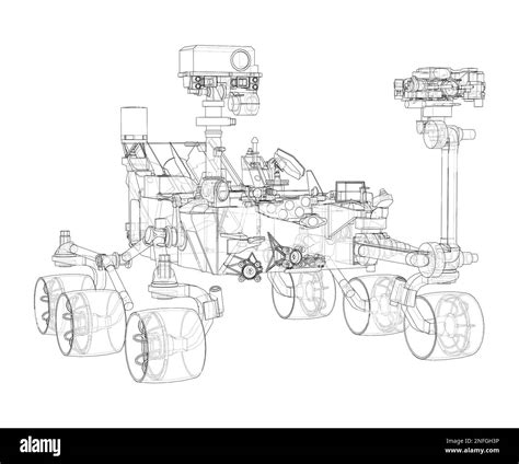 Mars Rover. 3d illustration Stock Photo - Alamy