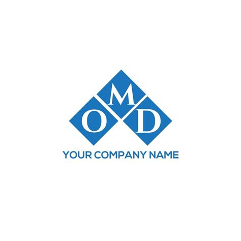 OMD letter logo design on WHITE background. OMD creative initials letter logo concept. OMD ...