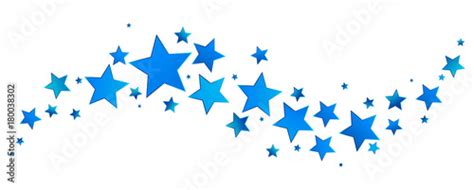 Blue stars border Stock Vector | Adobe Stock