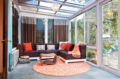 Brooklyn Brownstone Sunroom - Eclectic - Sunroom - New York - by S. Lee Wright Ltd.