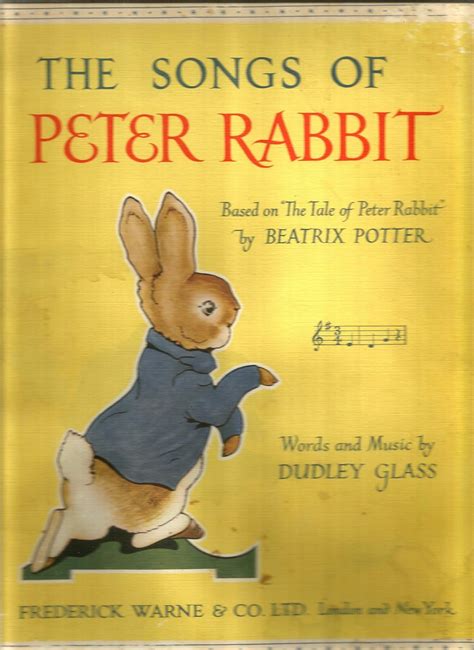 The Songs of Peter Rabbit: Based on "The Tale of Peter Rabbit" by Beatrix Potter: Glass, Dudley ...