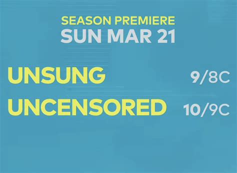 TV ONE Premieres All-New Episodes of Hit Series’ UNSUNG Starting Sunday, March 21, at 9 P.M. ET ...