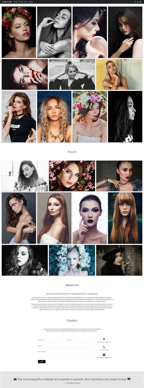 Makeup Artist Portfolio Template