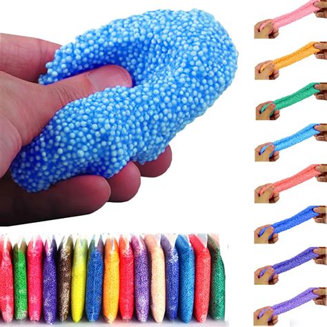 50g Fluffy Floam Slime Scented Stress Relief Kids Toys clay Snow Mud No Borax antistress Sludge ...