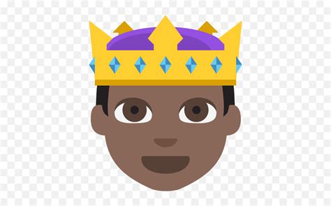 Prince Dark Skin Tone Emoji Emoticon - Prince Emoji,Prince Symbol Emoji - free transparent emoji ...