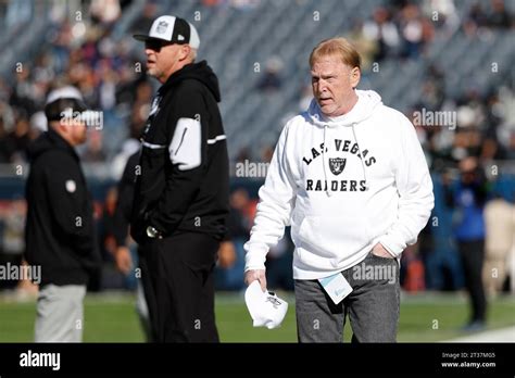 Las Vegas Raiders owner Mark Davis walks on the sidelines before an NFL ...